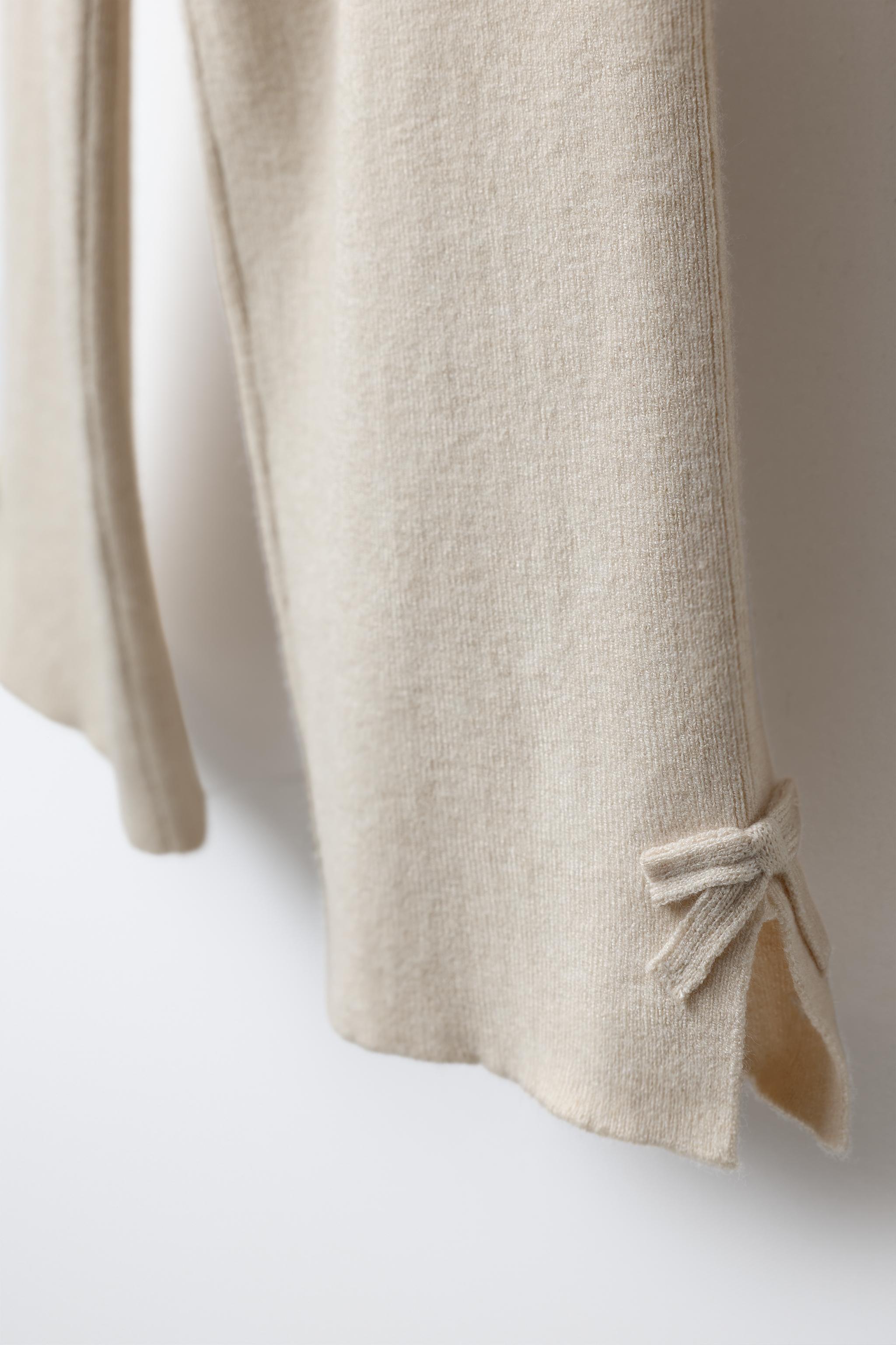 PANTALON EN MAILLE JUPE-CULOTTE À NŒUDS